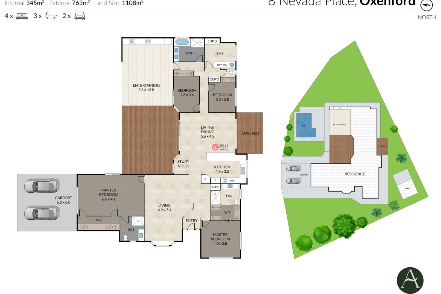 澳大利亚昆士兰Oxenford的独栋别墅，8 Nevada Place，编号76800334