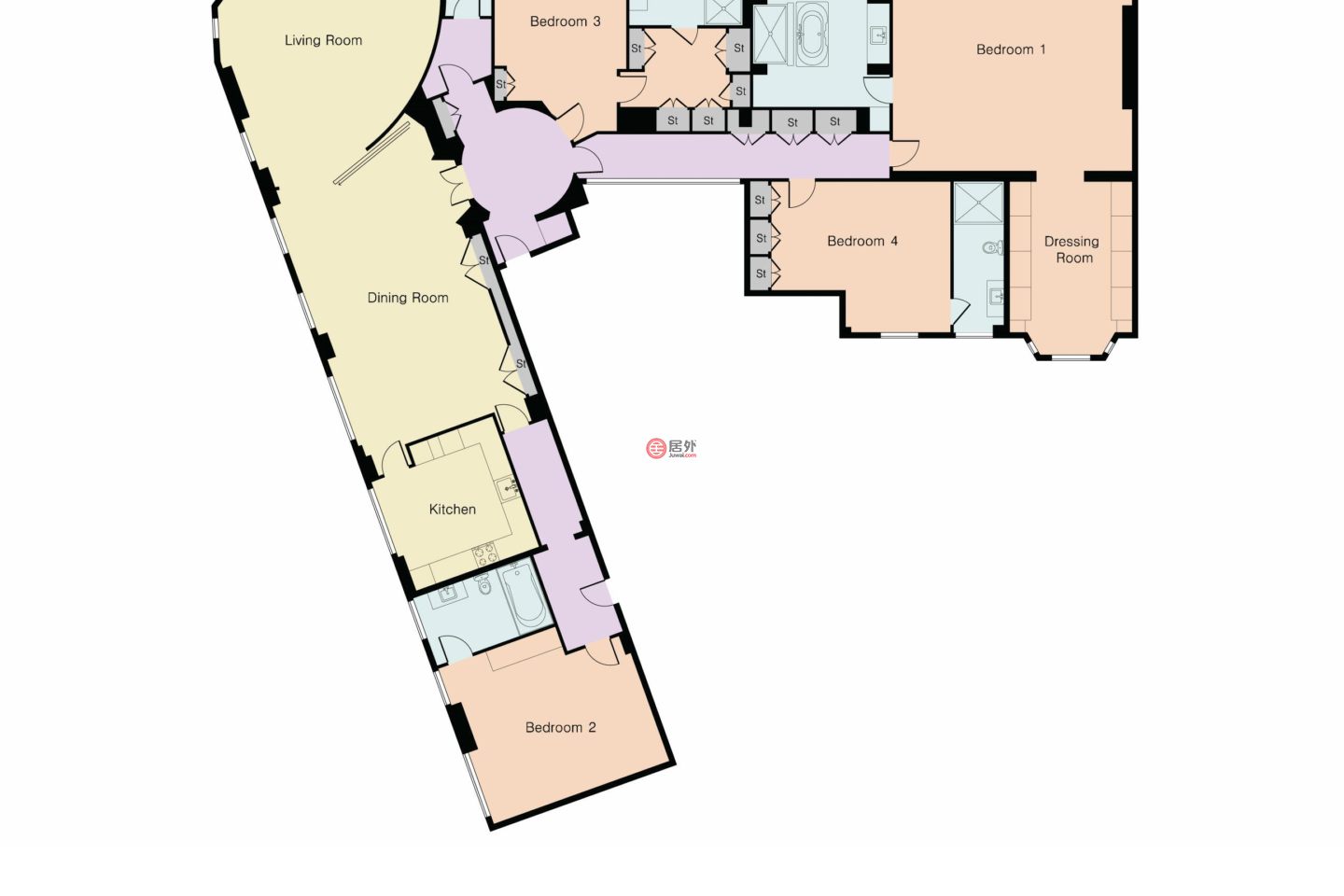 英国英格兰伦敦的公寓，Park Lane，编号75372221